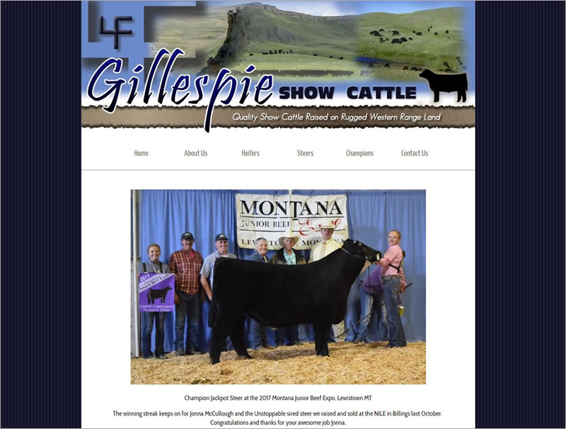 Gillespie Show Cattle Website